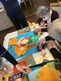 アートフェスティバル 作品作りの様子✨️