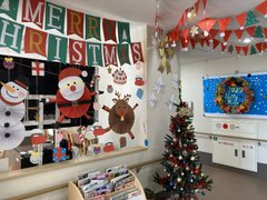 🎅クリスマスの壁画作成🎄