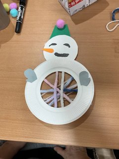 デイサービスココファン月寒中央のレクリエーション 雪だるまを制作❣
