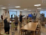 毎日、健康体操イベントを行っています♪参加者の方が増えてきました!