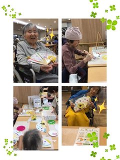 ☆美容レクリエーション・扇子作り☆