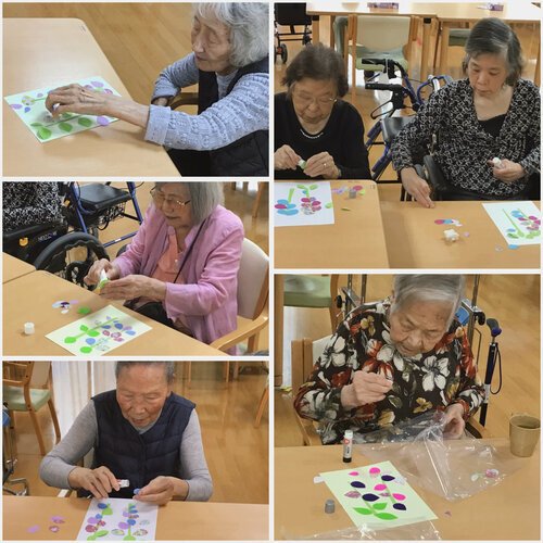 5月作品作りレク～藤の花～｜スーパー・コート 吹田山手(大阪府吹田市