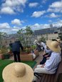【屋上での毎朝の日光浴】