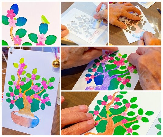 組上絵 桜 トラストガーデン荻窪 杉並区 Lifull介護 旧home S介護