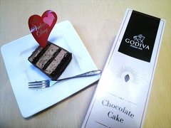ゴディバのケーキでバレンタイン♡