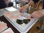 手作りおやつ「関東風桜もち」