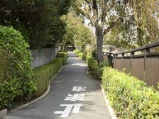緑が多く、閑静な場所。