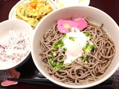 【食事】暑い日にうれしい、ぶっかけそばとゴーヤのかき揚げ