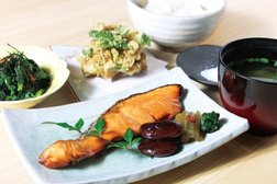 鮭の塩焼き・かき揚げ