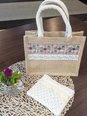【縫わないインド刺繍のジュートバック作り】