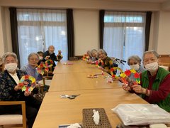 季節の折り紙《秋のリース》