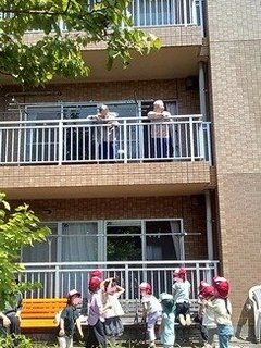 薩摩芋の苗植え 年長さん
