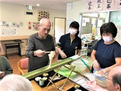 毎年恒例流しそうめん