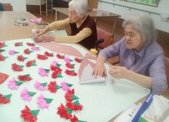 ☆カーネーションの壁飾り