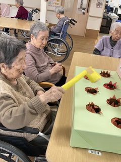 モグラたたきしたよ!