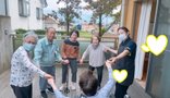 久しぶりの青空♪ ウッドデッキで気分転換♪