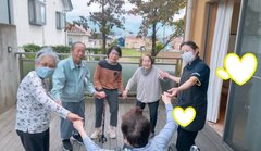 久しぶりの青空♪ ウッドデッキで気分転換♪