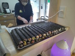 みんなの家丸ヶ崎!節分に恵方巻!?海苔巻きを食べたよ♪