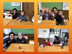 ホーム長と談話 (^_-)-☆