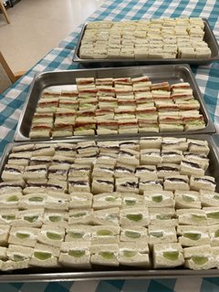 サンドイッチをご提供させていただきました