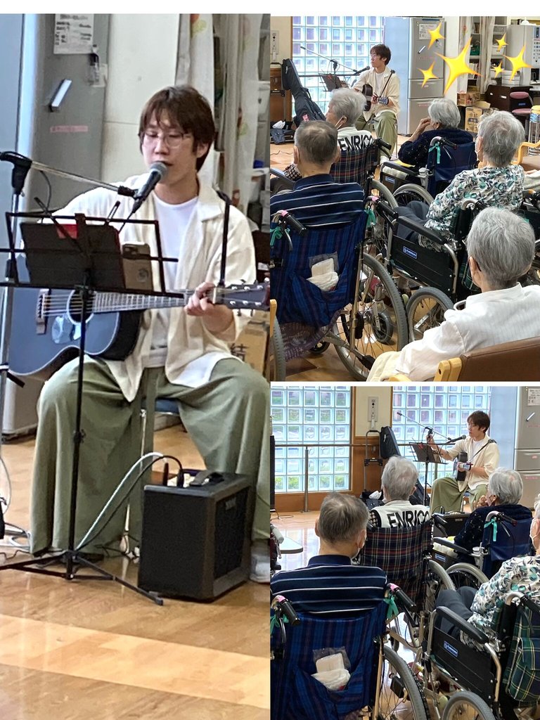 ♪職員のミニコンサート♫｜竹の塚明生苑(足立区)｜LIFULL 介護