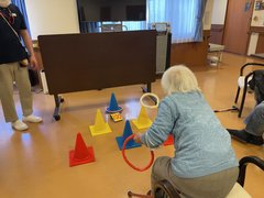 体操の後は白熱のレクタイム🔥