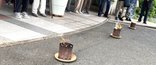 本日、「送り火」を行いました。
