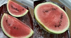 スイカ🍉を切ってみました。