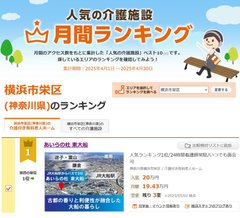人気施設ランキング1位に選ばれました