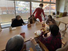 お客様の様子(節分)