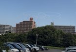 名古屋の空に広がった白い輪 ブルーインパルス【ゆいま～る神南】