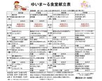 4/13～4/26の食堂献立表です【ゆいま～る都留】