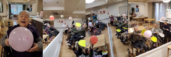 うちわを使って風船 バレー レストステージ岐阜 岐阜県岐阜市 Lifull 介護 うちわを使って風船 バレー レストステージ岐阜 岐阜県岐阜市 Lifull 介護
