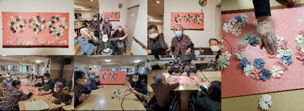 クラフト コスモス花畑貼り絵 レストステージ岐阜 岐阜県岐阜市 Lifull 介護