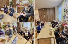 ハートかざり作り