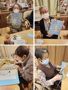 桜かざりづくり