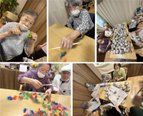 午前デイサービス・新聞ボール宝探しゲーム