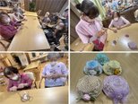 午後デイサービス・帽子のブローチ