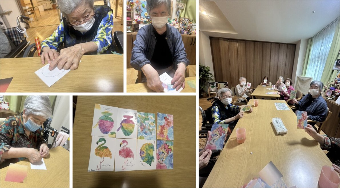 ちぎり絵｜プライムステージ柳ケ瀬(岐阜県岐阜市)｜LIFULL 介護