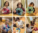 お花のリース作り