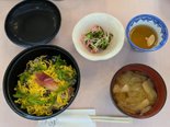 ある日の昼食のご紹介(ミョウガの混ぜご飯)