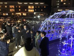 皆生テラスのドーム点灯式