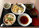 お盆メニュー③「炊き込みご飯、天ぷら」