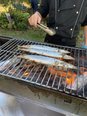 秋刀魚の炭火焼きを提供しました。