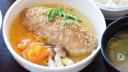 胡麻豆腐入りハンバーグ