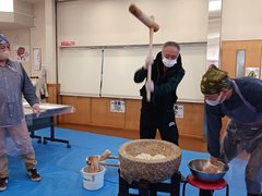 餅つきをしました!