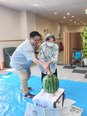 みんなでスイカ割りを行いました🍉