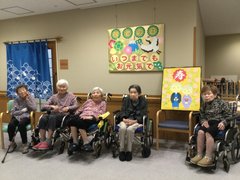 ケアハウス宝塚5階 敬老の日フォトスポット