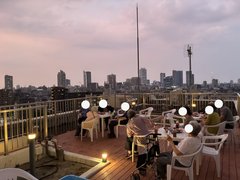 板橋・戸田橋花火大会の花火鑑賞会の様子