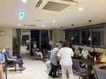 板橋・戸田橋花火大会の花火鑑賞会の様子